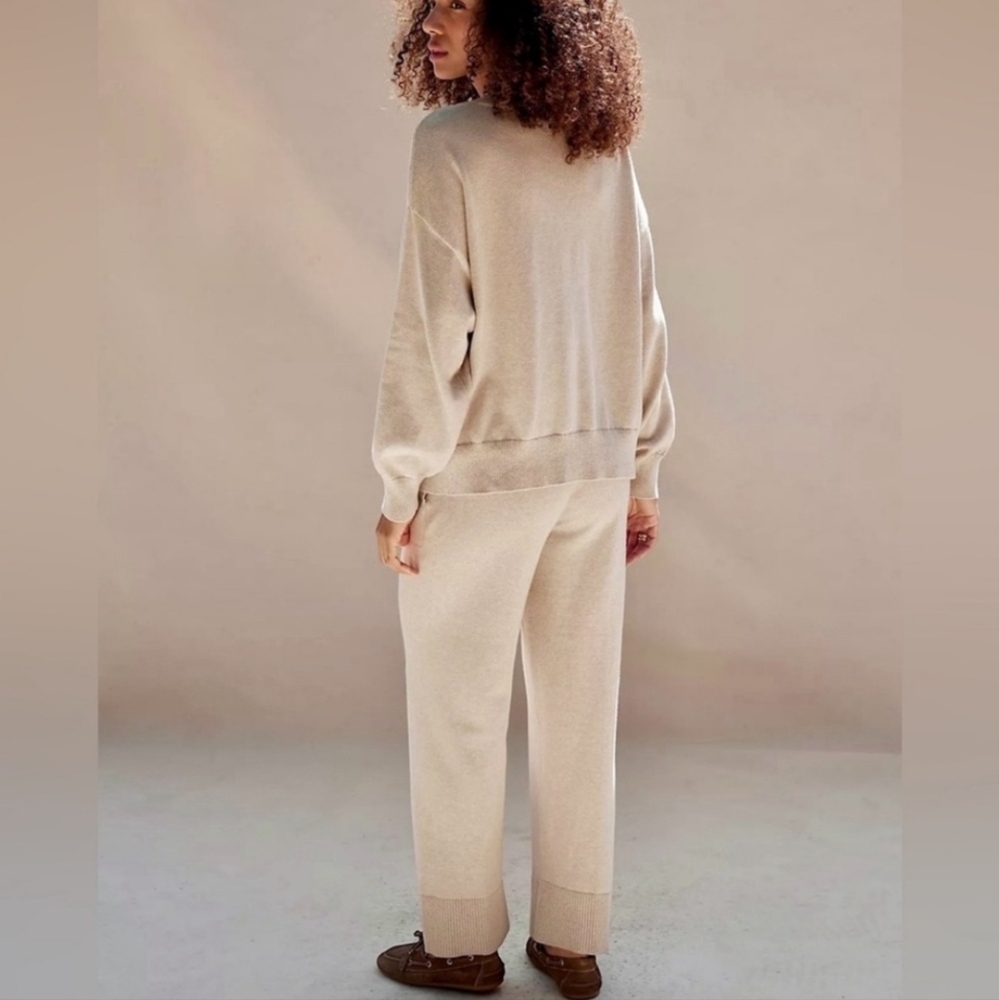 Free People Solar Sweater Set in Tan NWOT - Picture 4 of 10